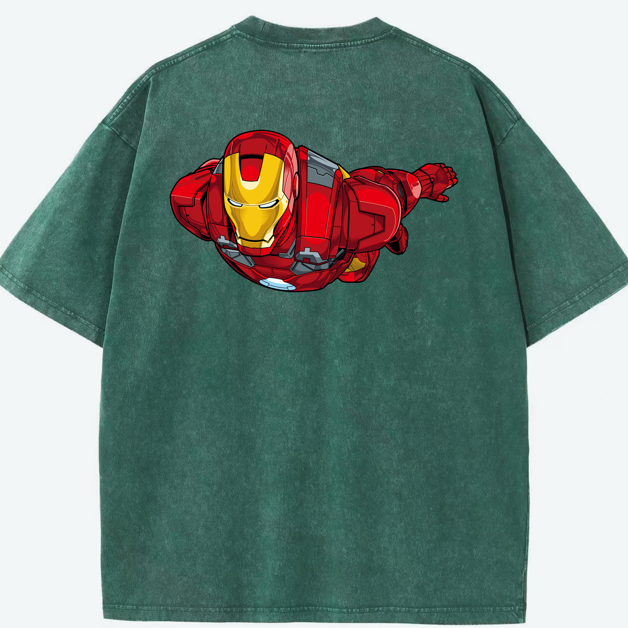 （画像用） アベンジャーズ The Avengers 綿100% ヴィンテージ風 半袖Tシャツ（背面プリント）